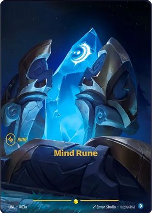 Image of Mind Rune (Alternate Art) (R03a) - Unleashed Foil