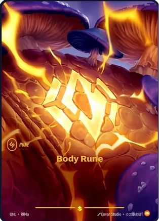 Image of Body Rune (Alternate Art) (R04a) - Unleashed Foil