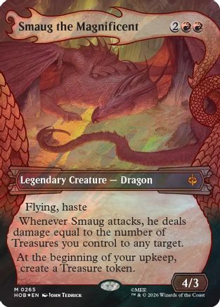 Image of Smaug the Magnificent (Showcase) (Surge Foil) (HOB-265) - The Hobbit Foil