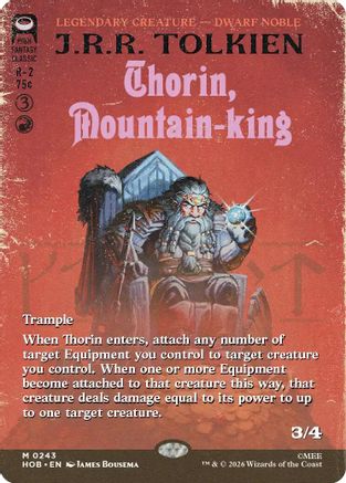Image of Thorin, Mountain-king (Borderless) (HOB-243) - The Hobbit