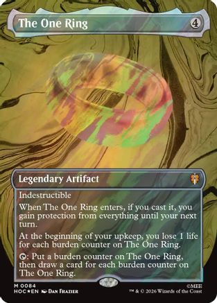 Image of The One Ring (Borderless) (Surge Foil) (HOB-084) - The Hobbit Foil