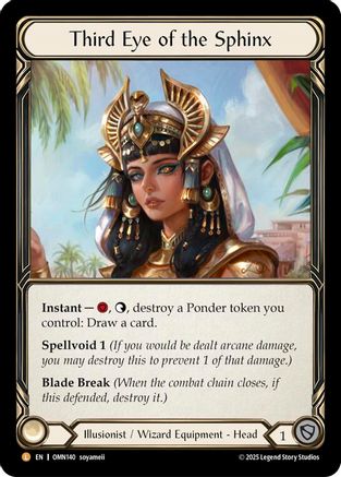 Image of Third Eye of the Sphinx (OMN140) - Omens of the Third Age Rainbow Foil