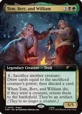 Image of Tom, Bert, and William (Extended Art) (PRM-005) - Promo Pack: The Hobbit Foil