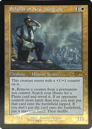 Image of Scholar of New Horizons (Retro Frame) (SLD-7143) - Secret Lair Drop Series Foil