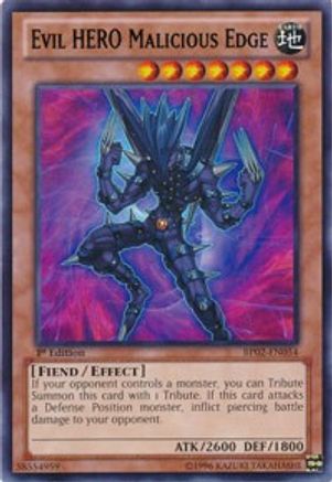 Image of Evil HERO Malicious Edge [BP02-EN054] Rare