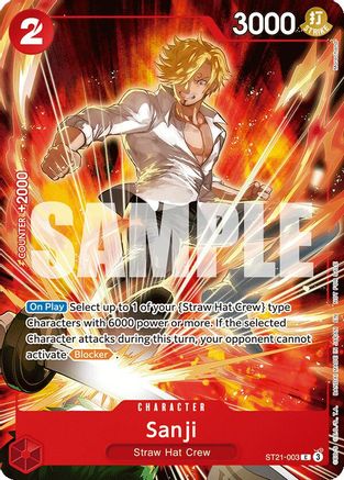Image of Sanji (Welcome Pack 2026 Vol.1) (ST21-003) - One Piece Promotion Cards