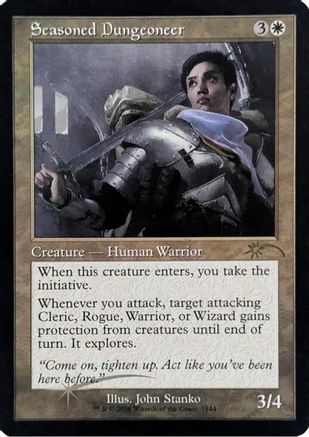 Image of Seasoned Dungeoneer (Retro Frame) (SLD-7144) - Secret Lair Drop Series Foil