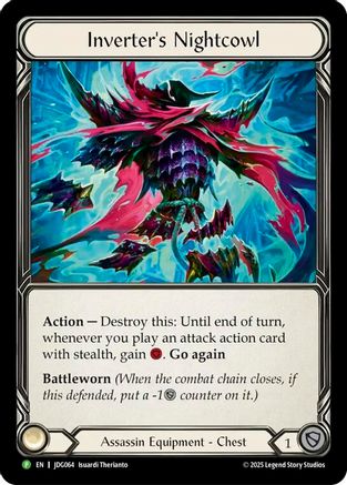 Image of Inverter's Nightcowl - JDG064 (JDG064) - Flesh and Blood: Promo Cards Cold Foil