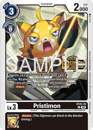 Image of Pristimon (Welcome Tamers Pack Vol.2) (ST23-10) - Starter Deck 23: Beatbreak Release Event Cards Foil