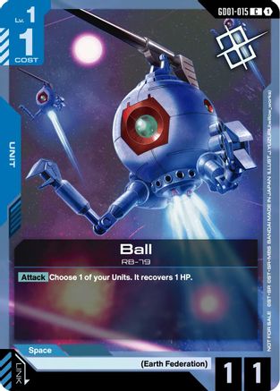 Image of Ball  (Judge Pack 02) (GD01-015) - Gundam Promotional Cards Holofoil