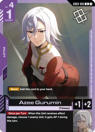 Image of Azee Gurumin (Judge Pack 02) (GD03-095) - Gundam Promotional Cards Holofoil