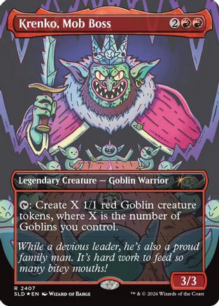 Image of Krenko, Mob Boss (SLD-2407) - Secret Lair Drop Series Foil