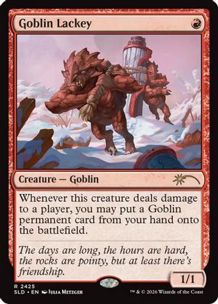Image of Goblin Lackey (2425) (SLD-2425) - Secret Lair Drop Series