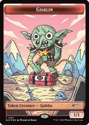 Image of Goblin Token (2421) (SLD-2421) - Secret Lair Drop Series Foil