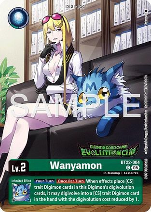 Image of Wanyamon (Evolution Cup 2026 Vol. 2) (BT22-004) - Cyber Eden Foil