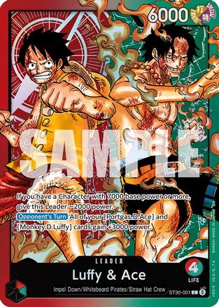 Image of Luffy & Ace (ST30-001) - Starter Deck EX: Luffy & Ace Foil