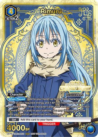 Image of Rimuru (Regionals 26-27) (UEPR/TSK-1-053) - Union Arena Promotion Cards Foil