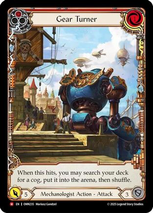 Image of Gear Turner (Extended Art) (OMN235) - Omens of the Third Age Cold Foil