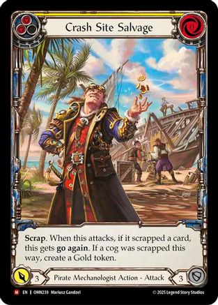 Image of Crash Site Salvage (Extended Art) (OMN239) - Omens of the Third Age Cold Foil