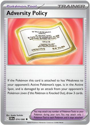 Image of Adversity Policy 074  ME04 Chaos Rising - Uncommon