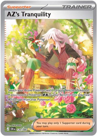 Image of AZ's Tranquility 120/086  - Holofoil ME04 Chaos Rising - Special Illustration Rare