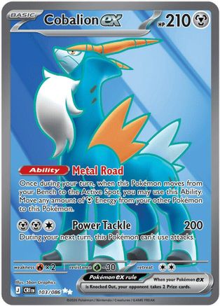 Image of Cobalion ex 103/086  - Holofoil ME04 Chaos Rising - Ultra Rare