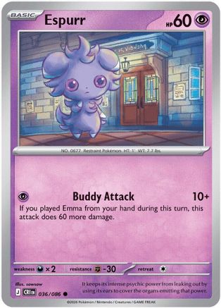 Image of Espurr 036  ME04 Chaos Rising - Common
