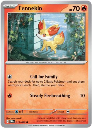 Image of Fennekin 011  ME04 Chaos Rising - Common