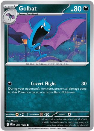 Image of Golbat 050  ME04 Chaos Rising - Common