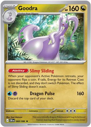 Image of Goodra 068  - Holofoil ME04 Chaos Rising - Rare