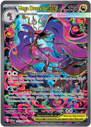 Image of Mega Dragalge ex 118/086  - Holofoil ME04 Chaos Rising - Special Illustration Rare