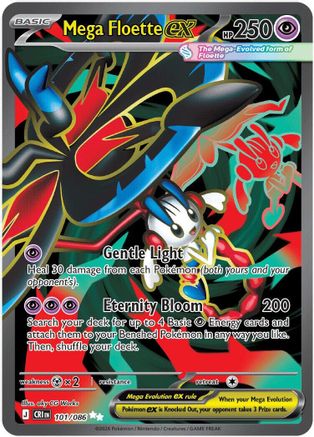 Image of Mega Floette ex 101/086  - Holofoil ME04 Chaos Rising - Ultra Rare