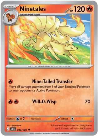 Image of Ninetales 009  ME04 Chaos Rising - Uncommon