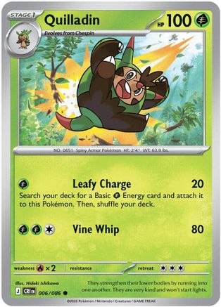 Image of Quilladin 006  ME04 Chaos Rising - Common
