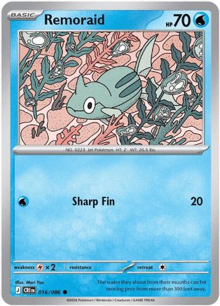 Image of Remoraid 016  ME04 Chaos Rising - Common