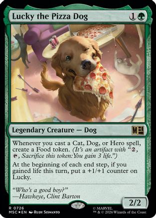 Image of Lucky the Pizza Dog (MSC-726) - Commander: Marvel Super Heroes Foil