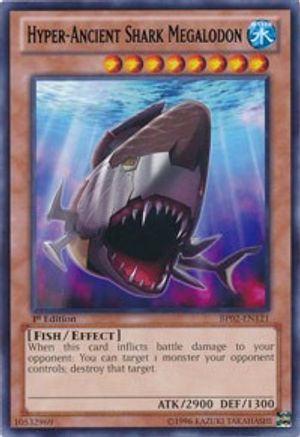 Image of Hyper-Ancient Shark Megalodon [BP02-EN121] Rare