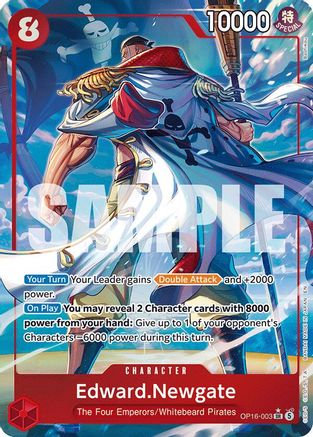 Image of Edward.Newgate (Alternate Art) (OP16-003) - The Time of Battle Foil