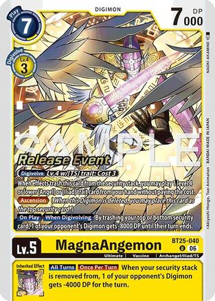 Image of MagnaAngemon (BT25-040) - Dual Revolution Release Event Cards Foil