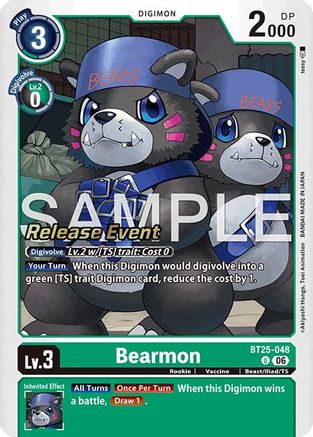 Image of Bearmon - BT25-048 (BT25-048) - Dual Revolution Release Event Cards Foil