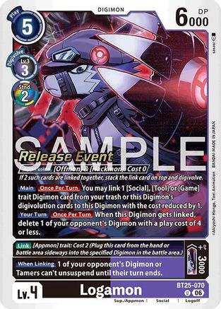 Image of Logamon (BT25-070) - Dual Revolution Release Event Cards Foil