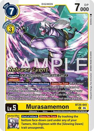 Image of Murasamemon (BT25-041) - Dual Revolution Release Event Cards Foil