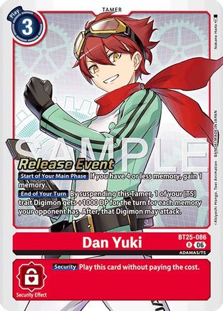 Image of Dan Yuki (BT25-086) - Dual Revolution Release Event Cards Foil