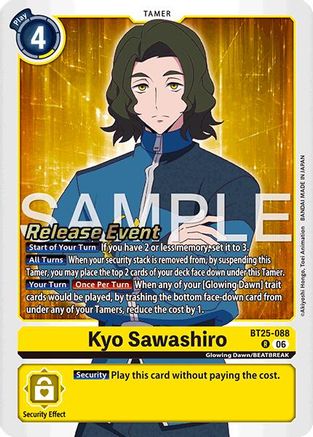 Image of Kyo Sawashiro (BT25-088) - Dual Revolution Release Event Cards Foil