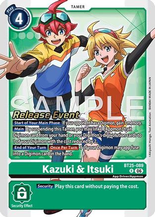 Image of Kazuki & Itsuki (BT25-089) - Dual Revolution Release Event Cards Foil