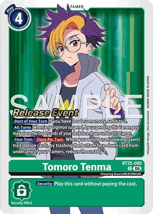 Image of Tomoro Tenma (BT25-090) - Dual Revolution Release Event Cards Foil