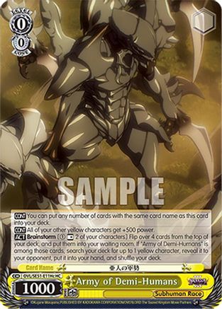 Image of Army of Demi-Humans (C) (HC) (OVL/SE51-E11Hc HC) - Nazarick: Tomb of the Undead Vol.3 Extra Booster
