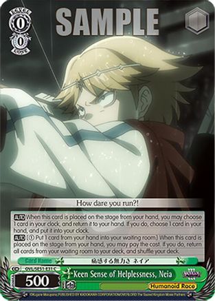 Image of Keen Sense of Helplessness, Neia (OVL/SE51-E31 C) - Nazarick: Tomb of the Undead Vol.3 Extra Booster