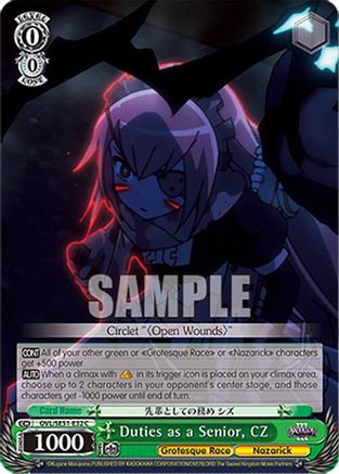 Image of Duties as a Senior, CZ (OVL/SE51-E32 C) - Nazarick: Tomb of the Undead Vol.3 Extra Booster