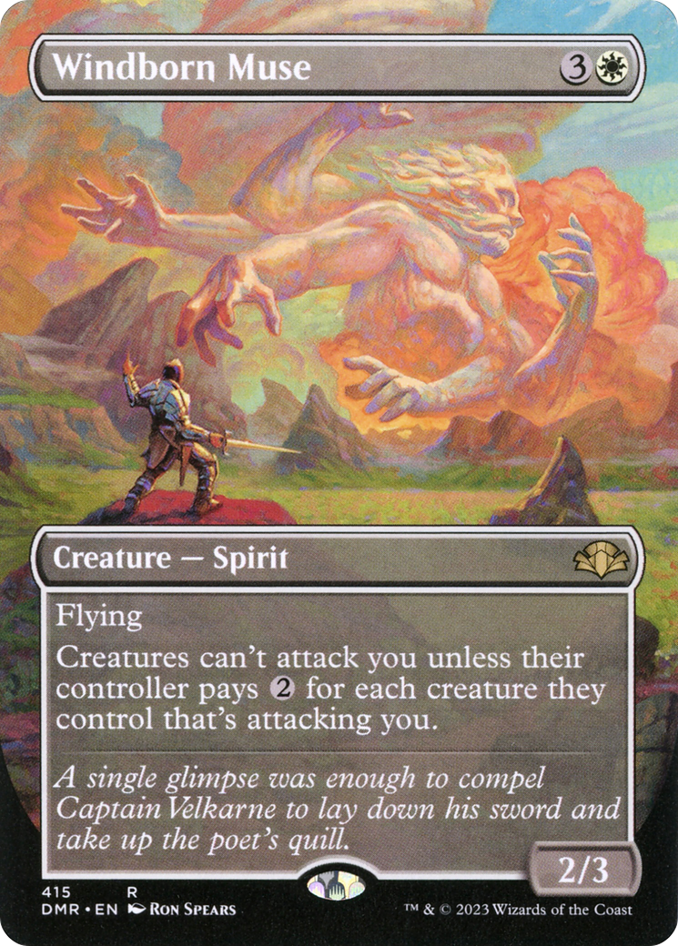 Image of Windborn Muse (Borderless Alternate Art) [Dominaria Remastered]